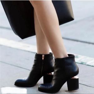 Alexander Wang Gabi Booties Rose Gold